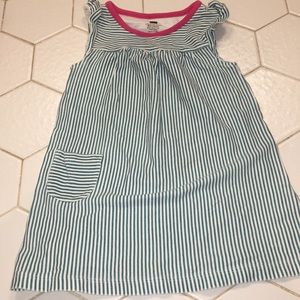 Tea Collection green stripe tank dress 18-24 mos